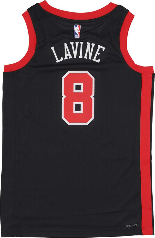 NIKE-NBA-Canotta-Basket-Uomo-Nba-City-Edition-23-Swingman-Jersey-No-8-Zach-Lavine-Chibul-Black/university-Red-da-uomo