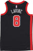 NIKE-NBA-Canotta-Basket-Uomo-Nba-City-Edition-23-Swingman-Jersey-No-8-Zach-Lavine-Chibul-Black/university-Red-da-uomo