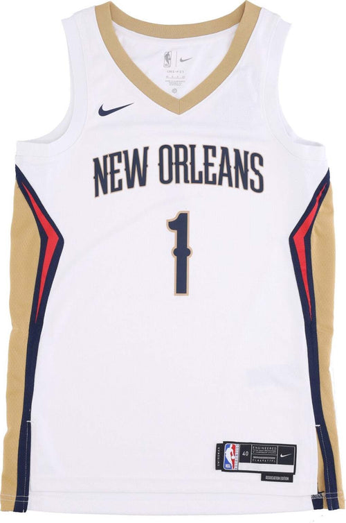 NIKE-NBA-Canotta-Basket-Uomo-Nba-Dri-fit-Swingman-Jersey-Association-2022/23-No-1-Zion-Williamson-Neopel-White-da-uomo