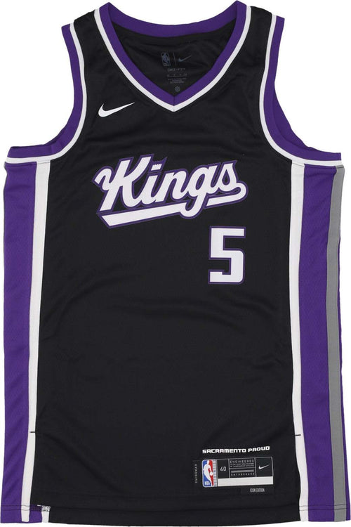 NIKE-NBA-Canotta-Basket-Uomo-Nba-Dri-Fit-Swingman-Jersey-Icon-Edition-No-5-Fox-De'aaron-Sackin-Black-da-uomo