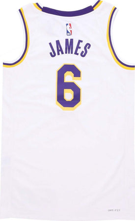 NIKE-NBA-Canotta-Basket-Uomo-Nba-Dri-Fit-Swingman-Jersey-No-6-Lebron-James-Loslak-White-da-uomo