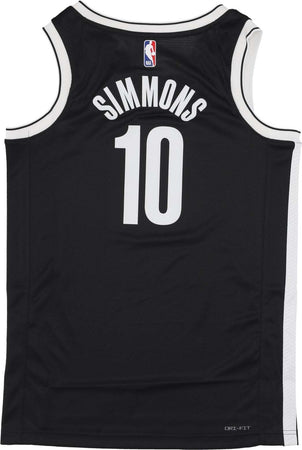 NIKE-NBA-Canotta-Basket-Uomo-Nba-Icon-Edition-2022/23-Dri-fit-Swingman-Jersey-No-10-Ben-Simmons-Bronet-Black-da-uomo