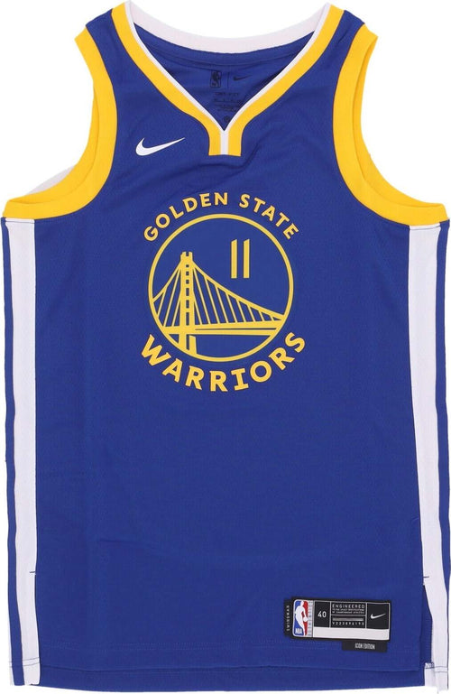 NIKE-NBA-Canotta-Basket-Uomo-Nba-Icon-Edition-22-Dri-fit-Swingman-Jersey-No-11-Klay-Thompson-Golwar-Rush-Blue-da-uomo