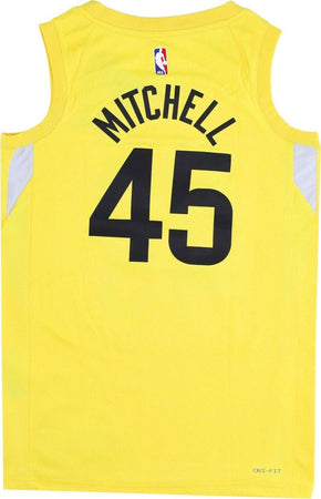 NIKE-NBA-Canotta-Basket-Uomo-Nba-Icon-Edition-22-Dri-fit-Swingman-Jersey-No-45-Donovan-Mitchell-Utajaz-Yellow-Strike-da-uomo