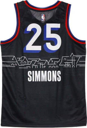 NIKE-NBA-Canotta-Basket-Uomo-Nba-Swingman-Jersey-City-Edition-2020-No-25-Ben-Simmons-Phi76e-Black-da-uomo