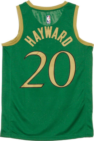 NIKE-NBA-Canotta-Basket-Uomo-Nba-Swingman-Jersey-City-Edition-No-20-Gordon-Hayward-Boscel-Clover/club-Gold-da-uomo