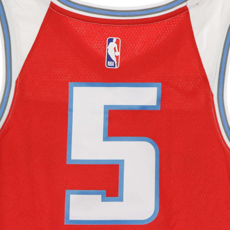 NIKE-NBA-Canotta-Basket-Uomo-Nba-Swingman-Jersey-City-Edition-No-5-De'-Aaron-Fox-Sackin-University-Red-da-uomo