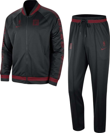 NIKE-NBA-Completo-Tuta-Uomo-Nba-Courtside-Starting-Five-Dri-Fit-Tracksuit-Miahea-Black/tough-Red-da-uomo