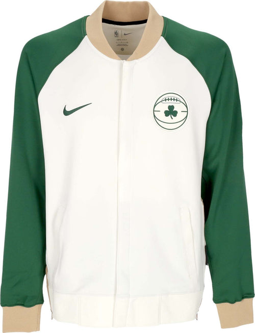 NIKE-NBA-Felpa-College-Uomo-Nba-City-Edition-Dri-fit-Showtime-L/s-Full-zip-Jacket-Boscel-Sail/gorge-Green/hemp/gorge-Green-da-uomo