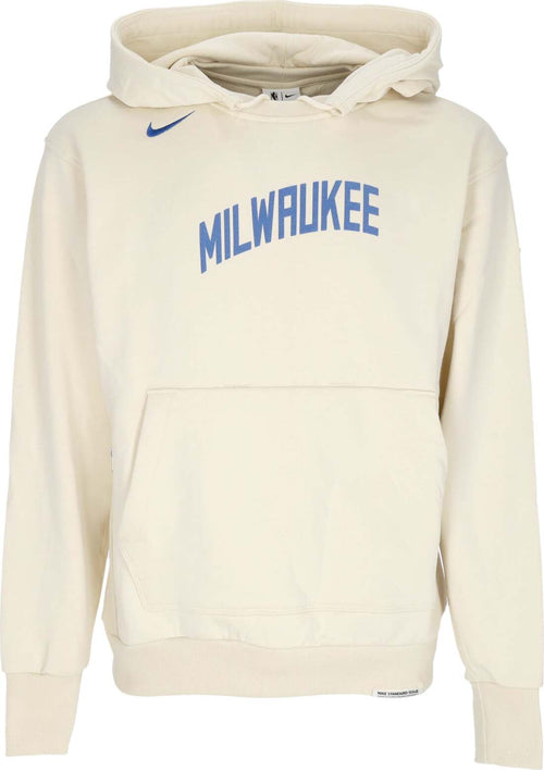 NIKE-NBA-Felpa-Leggera-Cappuccio-Uomo-Nba-City-Edition-2023/24-Standard-Issue-Hoodie-Milbuc-Flat-Opal-da-uomo