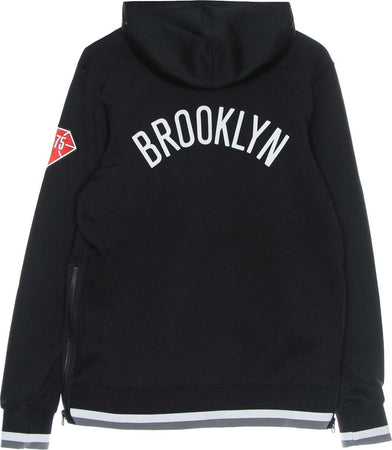 NIKE-NBA-Felpa-Leggera-Cappuccio-Zip-Uomo-Nba-Dri-Fit-Showtime-Full-Zip-Hood-Bronet-Black/white/dark-Steel-Grey/white-da-uomo