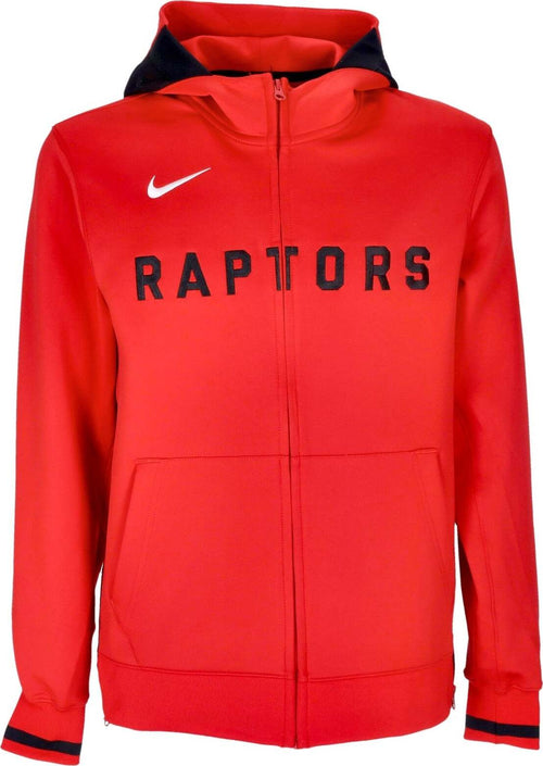 NIKE-NBA-Felpa-Leggera-Cappuccio-Zip-Uomo-Nba-Dri-fit-Showtime-Hoodie-Full-zip-Torrap-University-Red/black/white-da-uomo