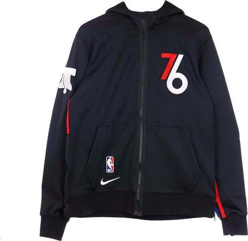 NIKE-NBA-Felpa-Leggera-Cappuccio-Zip-Uomo-Nba-Therma-Flex-Showtime-City-Edition-Phi76e-Black/white-da-uomo