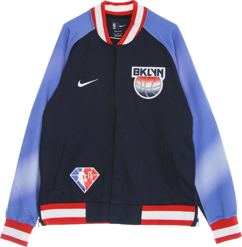 NIKE-NBA-Felpa-Leggera-College-Uomo-Nba-Dri-Fit-Showtime-L/s-Jacket-Bronet-College-Navy/university-Red/white-da-uomo