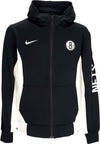 NIKE-NBA-Giacca-Tuta-Cappuccio-Uomo-Nba-Showtime-Dri-fit-Full-zip-Hoodie-Bronet-Black/white/white/white-da-uomo