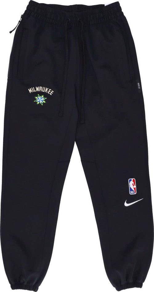NIKE-NBA-Pantalone-Tuta-Uomo-Nba-City-Edition-Dri-fit-Showtime-Pant-Milbuc-Black/white-da-uomo