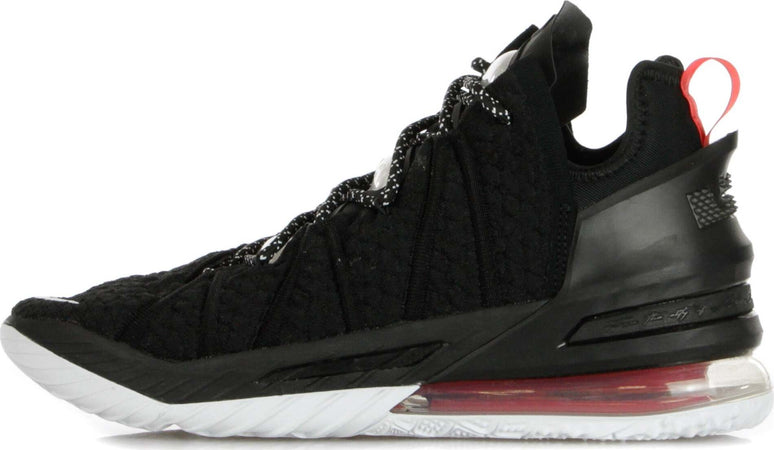 NIKE-NBA-Scarpa-Alta-Uomo-Lebron-Xviii-Black/white/university-Red-da-uomo
