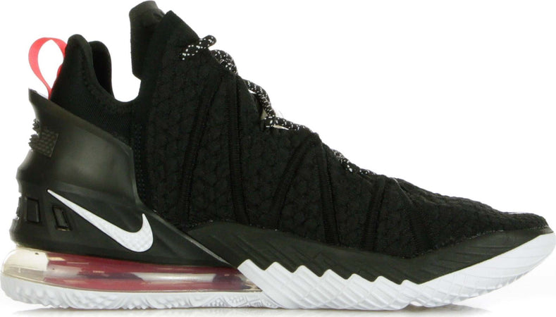 NIKE-NBA-Scarpa-Alta-Uomo-Lebron-Xviii-Black/white/university-Red-da-uomo