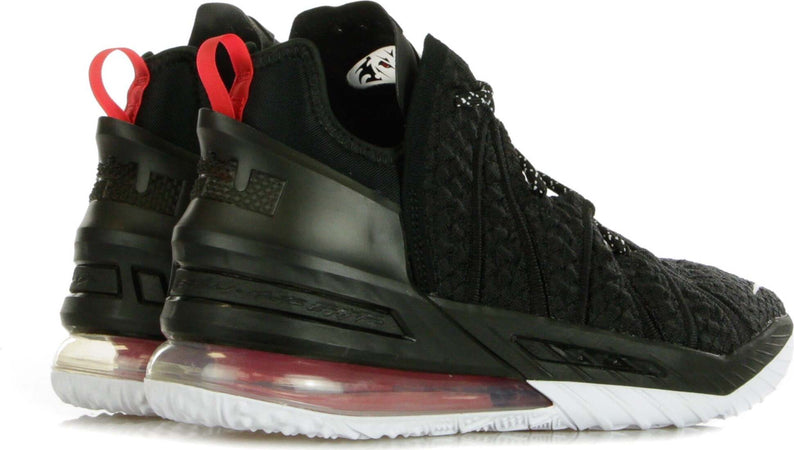 NIKE-NBA-Scarpa-Alta-Uomo-Lebron-Xviii-Black/white/university-Red-da-uomo