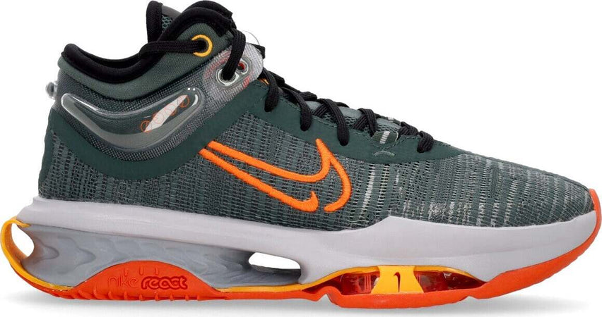NIKE-NBA-Scarpa-Basket-Uomo-Air-Zoom-G.t.-Jump-2-Vintage-Green/safety-Orange/black/fir-da-uomo