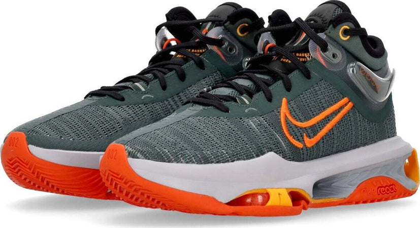 NIKE-NBA-Scarpa-Basket-Uomo-Air-Zoom-G.t.-Jump-2-Vintage-Green/safety-Orange/black/fir-da-uomo