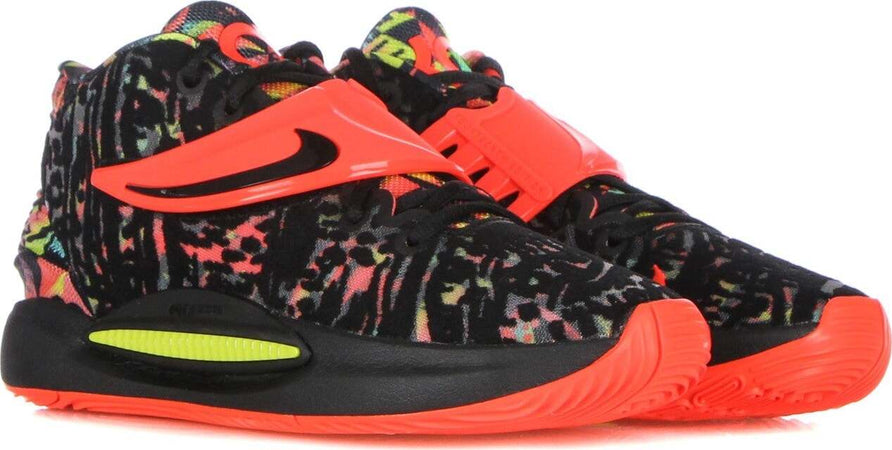 NIKE-NBA-Scarpa-Basket-Uomo-Kd14-Black/bright-Crimson/yellow-Strike-da-uomo