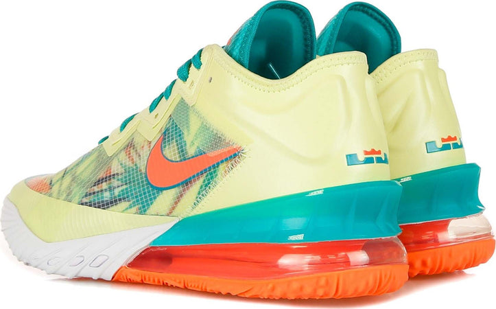 NIKE-NBA-Scarpa-Basket-Uomo-Lebron-Xviii-Low-White-Lime/bright-Mango/new-Green-da-uomo