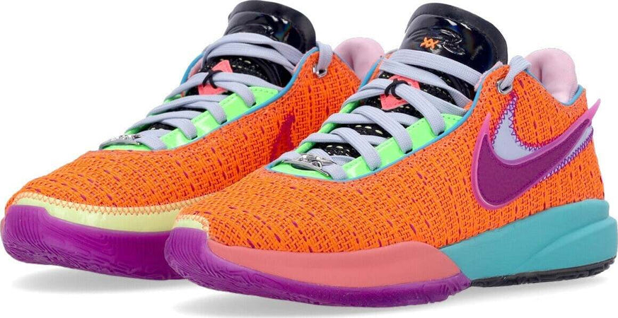 NIKE-NBA-Scarpa-Basket-Uomo-Lebron-Xx-Total-Orange/vivid-Purple/green-Strike-da-uomo