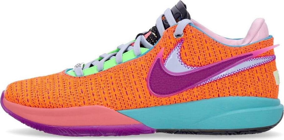 NIKE-NBA-Scarpa-Basket-Uomo-Lebron-Xx-Total-Orange/vivid-Purple/green-Strike-da-uomo