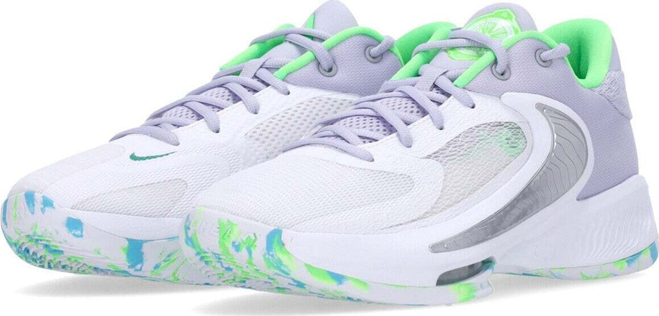 NIKE-NBA-Scarpa-Basket-Uomo-Zoom-Freak-4-White/oxygen-Purple/black/stadium-Green-da-uomo