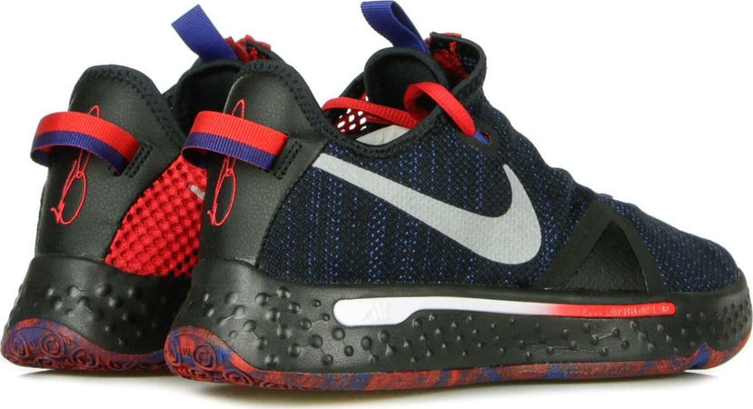 NIKE-NBA-Scarpa-Bassa-Uomo-Pg-4-Black/metallic-Silver/rush-Blue-da-uomo