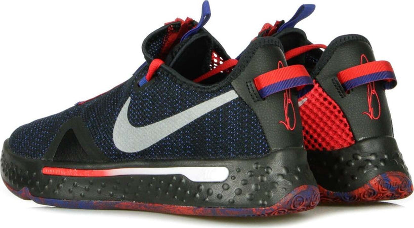 NIKE-NBA-Scarpa-Bassa-Uomo-Pg-4-Black/metallic-Silver/rush-Blue-da-uomo