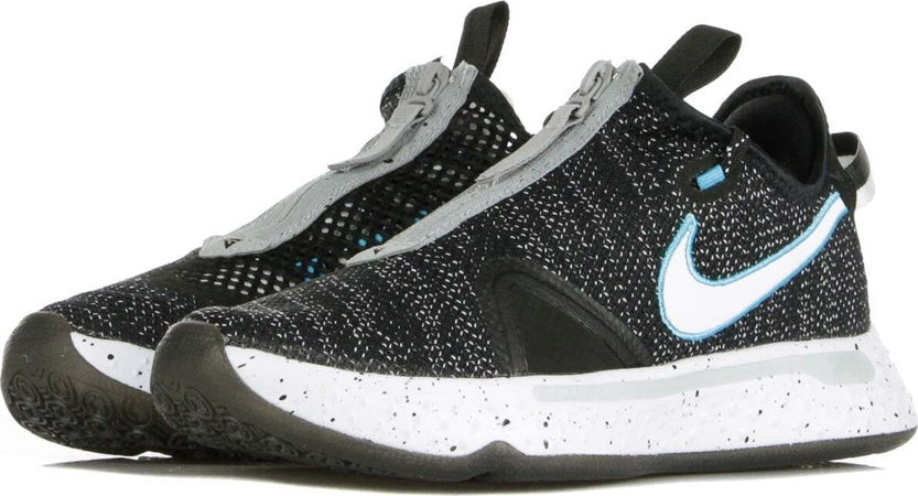 NIKE-NBA-Scarpa-Bassa-Uomo-Pg-4-Black/white/wolf-Grey/blue-Fury-da-uomo