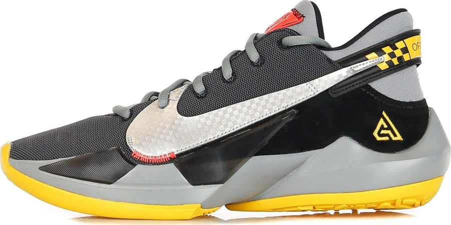 NIKE-NBA-Scarpa-Bassa-Uomo-Zoom-Freak-2-Black/metallic-Silver/particle-Grey-da-uomo