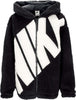 Nike-Orsetto-Donna-W-Sportswear-Logo-High-pile-Jacket-Black/sail-da-donna