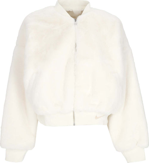 Nike-Pelliccia-Donna-W-Sportswear-Reversible-Faux-Fur-Bomber-Sail/sanddrift-da-donna