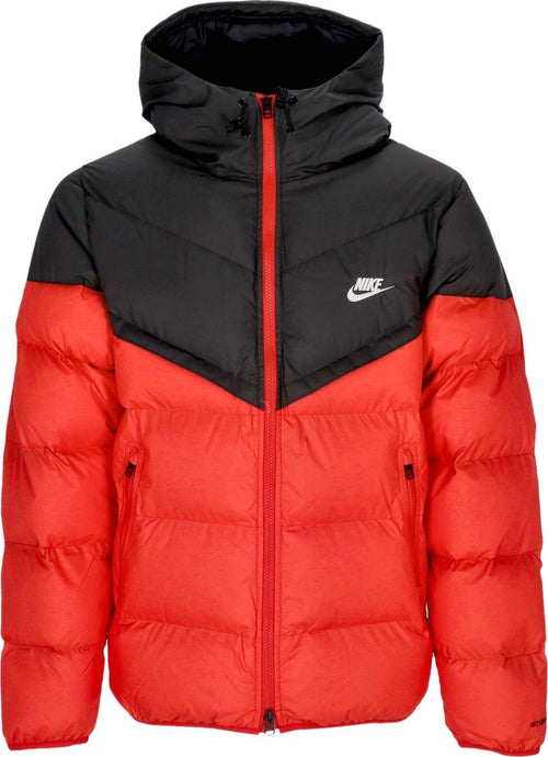Nike-Piumino-Uomo-Storm-Fit-Windrunner-Primaloft-Hooded-Jacket-Black/university-Red/sail-da-uomo