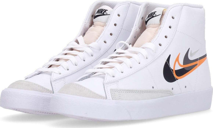 Nike-Scarpa-Alta-Uomo-Blazer-Mid-77-White/black/bright-Mandarin/medium-Ash-da-uomo
