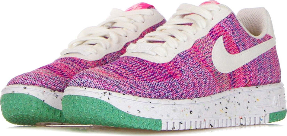 Nike-Scarpa-Bassa-Donna-W-Air-Force-1-Crater-Flyknit-Fuchsia-Glow/white/pink-Blast/green-Glow-da-donna