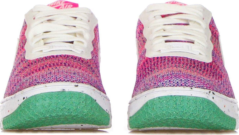 Nike-Scarpa-Bassa-Donna-W-Air-Force-1-Crater-Flyknit-Fuchsia-Glow/white/pink-Blast/green-Glow-da-donna