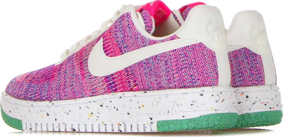 Nike-Scarpa-Bassa-Donna-W-Air-Force-1-Crater-Flyknit-Fuchsia-Glow/white/pink-Blast/green-Glow-da-donna