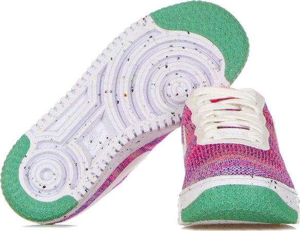 Nike-Scarpa-Bassa-Donna-W-Air-Force-1-Crater-Flyknit-Fuchsia-Glow/white/pink-Blast/green-Glow-da-donna
