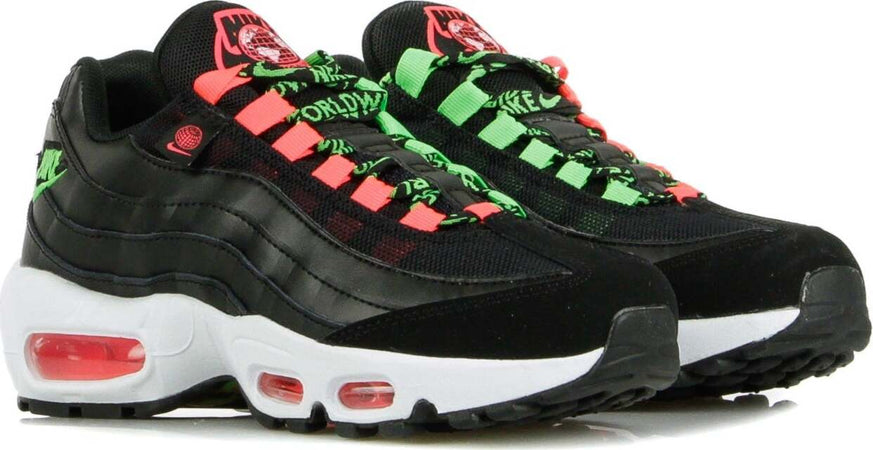 Nike-Scarpa-Bassa-Donna-W-Air-Max-95-Se-Worldwide-Black/green-Strike/flash-Crimson/white-da-donna