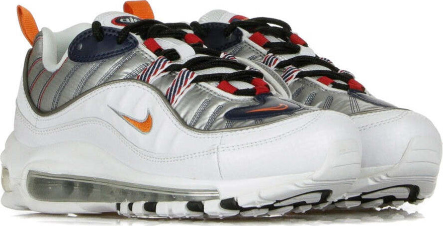 Nike-Scarpa-Bassa-Donna-W-Air-Max-98-Premium-White/starfish/wolf-Grey/gym-Red-da-donna