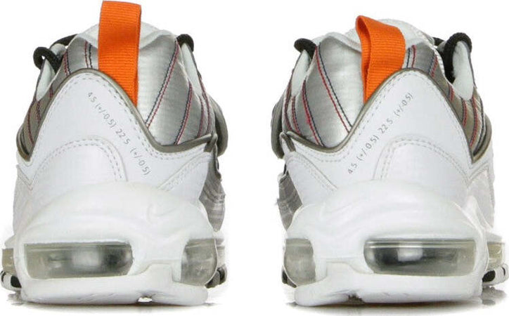 Nike-Scarpa-Bassa-Donna-W-Air-Max-98-Premium-White/starfish/wolf-Grey/gym-Red-da-donna