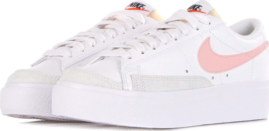 Nike-Scarpa-Bassa-Donna-W-Blazer-Low-Platform-White/pink-Glaze/summit-White/black-da-donna