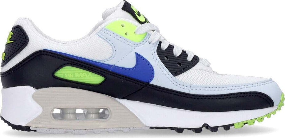 Nike-Scarpa-Bassa-Donna-Wmns-Air-Max-90-Summit-White/racer-Blue/volt/blue-Tint-da-donna