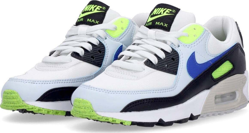 Nike-Scarpa-Bassa-Donna-Wmns-Air-Max-90-Summit-White/racer-Blue/volt/blue-Tint-da-donna