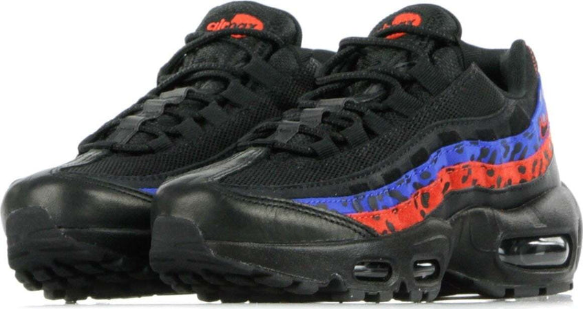 Nike-Scarpa-Bassa-Donna-Wmns-Air-Max-95-Prm-Animal-Black/black/habanero-Red/racer-Blue-da-donna