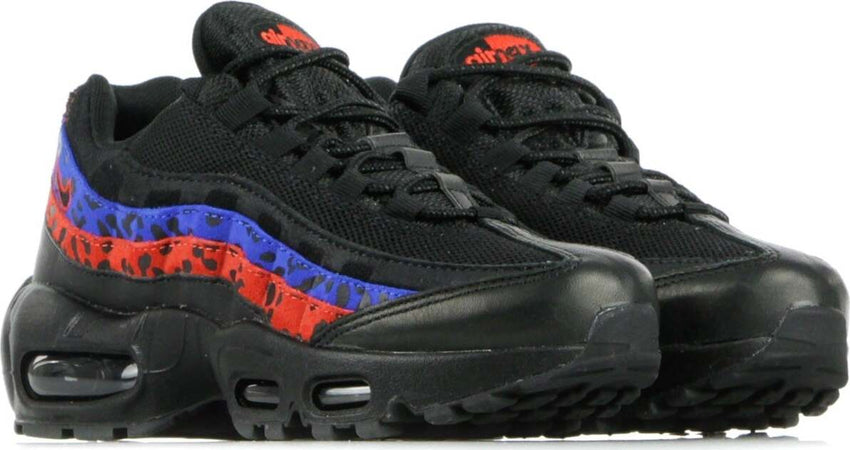 Nike-Scarpa-Bassa-Donna-Wmns-Air-Max-95-Prm-Animal-Black/black/habanero-Red/racer-Blue-da-donna